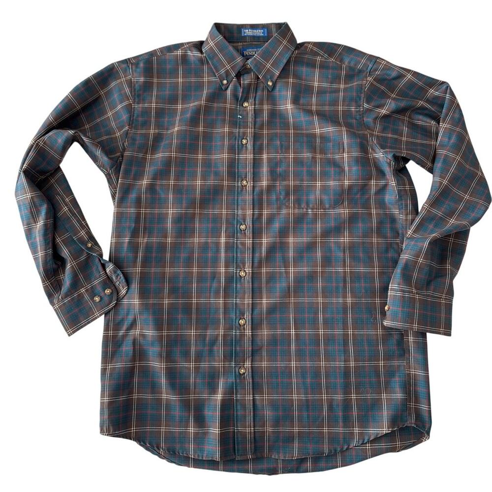Pendleton Sir Pendleton Wool Shirt Chisholm Tartan Long L - Picture 4 of 5